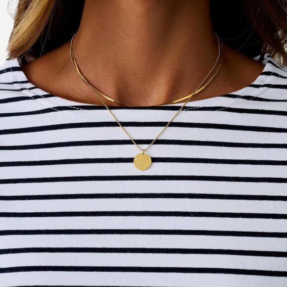 LilyCoco Women's Striped Long Sleeve Boat Neck Shirt – Large - Picture 3 of 6